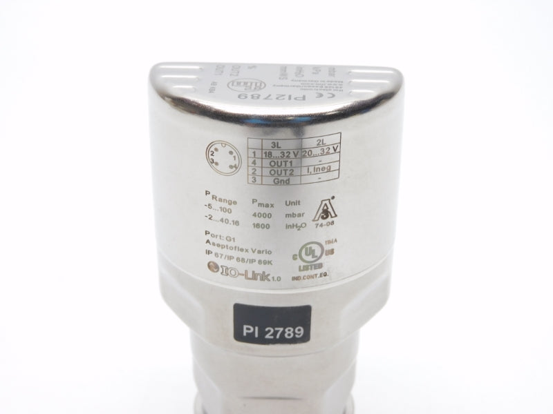 IFM EFECTOR PI2789 18-32V -5-100PSI NSNP