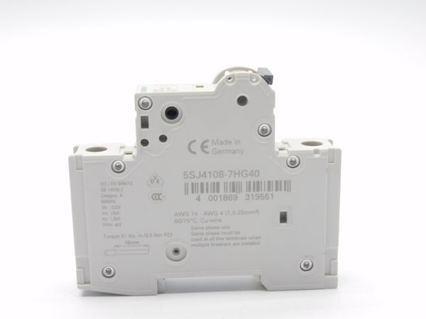 SIEMENS 5SJ4108-7HG40 240V 8A NSMP