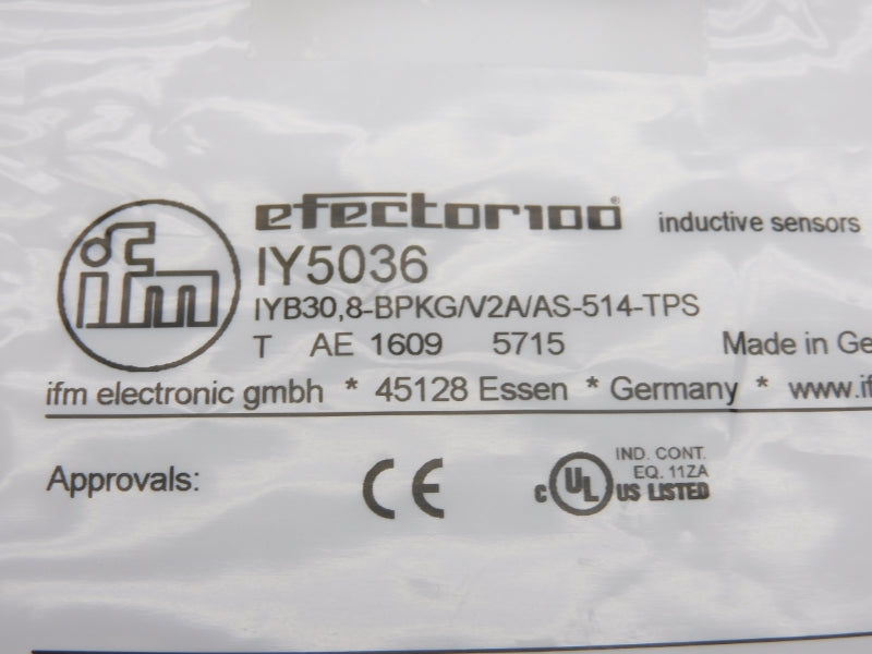 IFM EFECTOR IYB30,8-BPKG/V2A/AS-514-TPS IY5036 NSNP