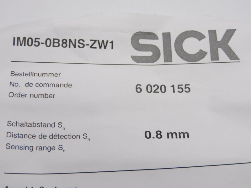 SICK IM05-0B8NS-ZW1 6020155 NSNP