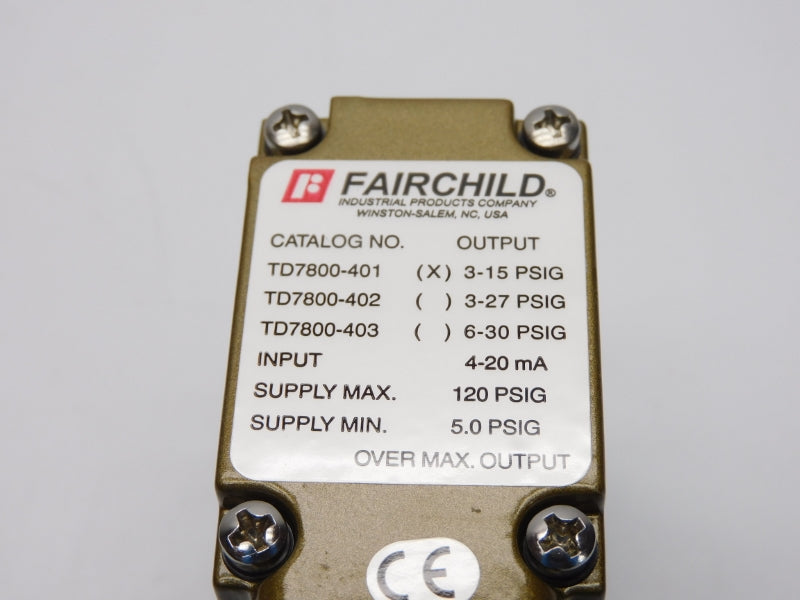 FAIRCHILD TD7800-401 3-15PSI NSMP