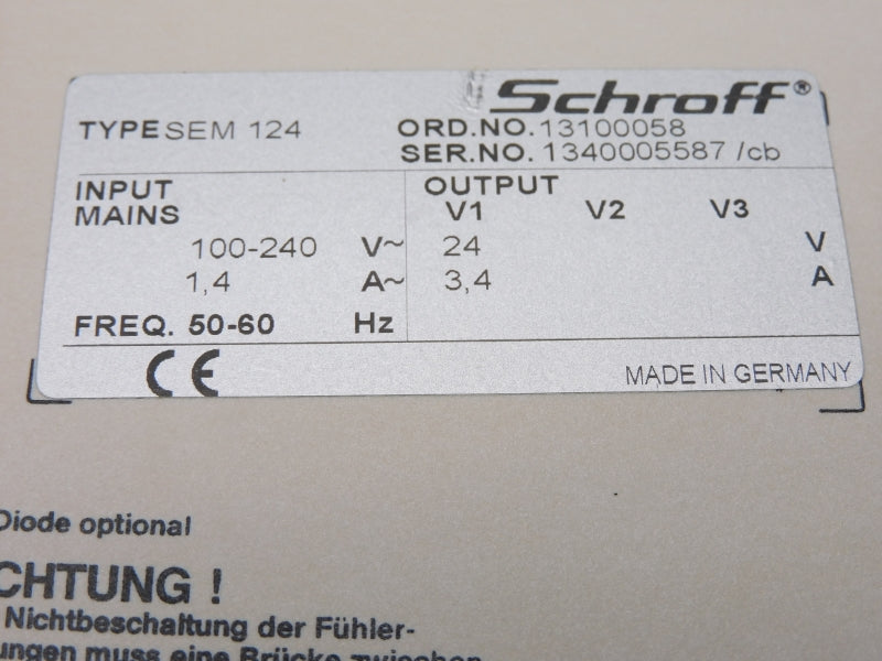 SCHROFF SEM124 100-240V 1,4A NSMP