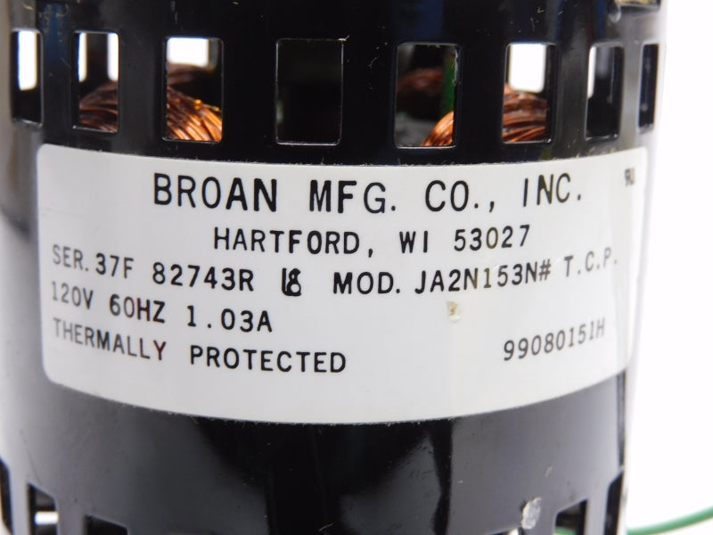 BROAN 99080151H 120V 1.03A NSMP