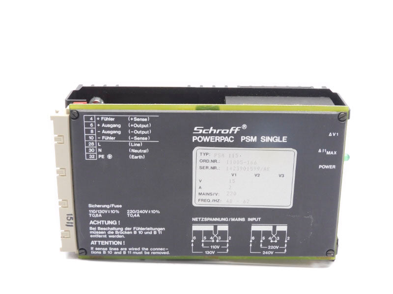 SCHROFF PSM115 220V 2A UNMP