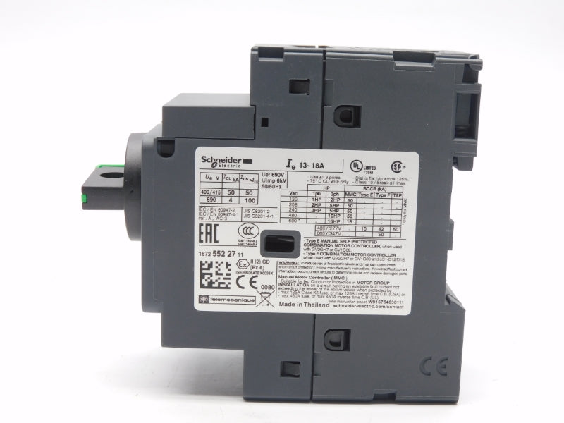SCHNEIDER ELECTRIC GV2P20 690V 13-18A NSMP