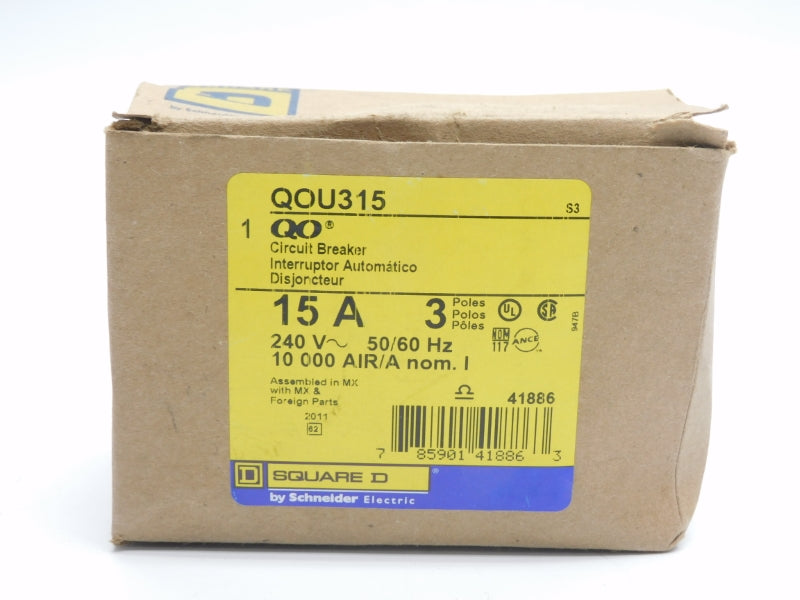 SQUARE D QOU315 240V 15A (AS PICTURED) NSMP