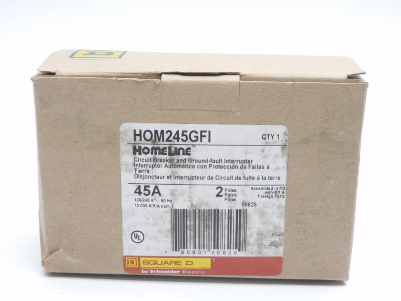 SQUARE D HOM245GFI 120/240V 45A NSMP