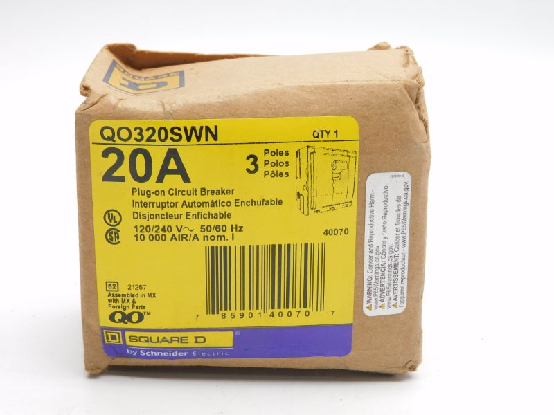 SQUARE D QO320SWN 120/240V 20A NSMP