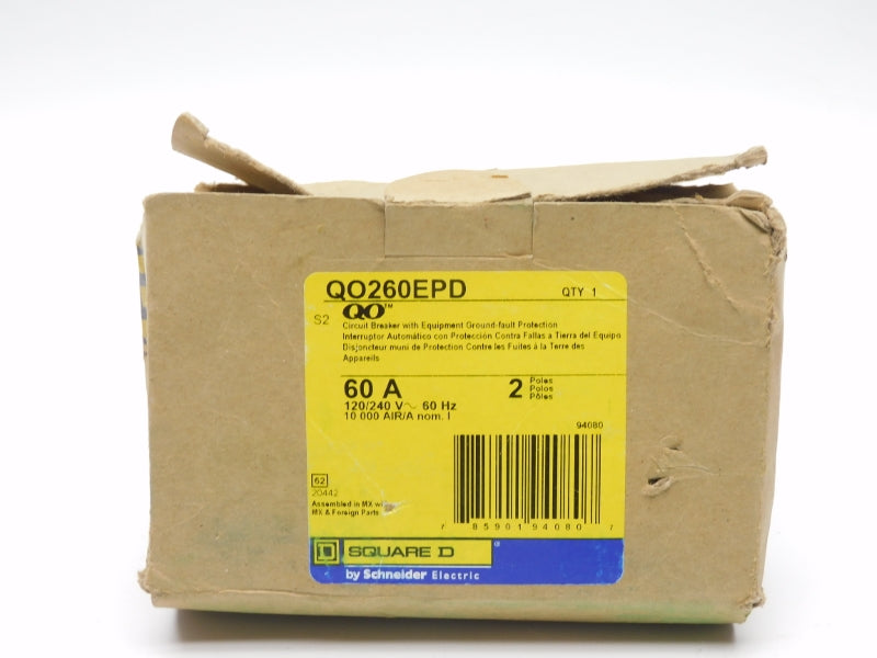 SQUARE D QO260EPD 120/240V 60A (AS PICTURED) NSMP