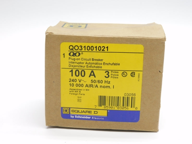 SQUARE D QO31001021 240V 100A NSMP