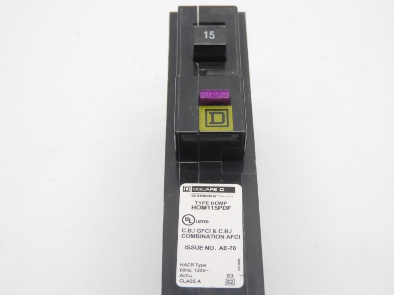 SQUARE D HOM115PFDF 120V 15A NSNP