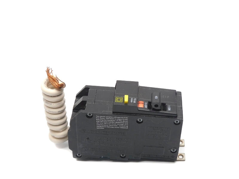 SQUARE D QOB240GFI 120/240V 40A UNMP