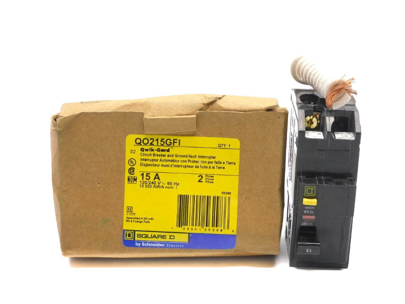 SQUARE D QO215GFI 120/240V 15A (AS PICTURED) NSMP
