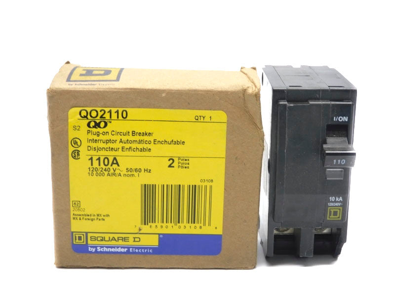 SQUARE D QO2110 120/240V 110A (AS PICTURED) NSMP