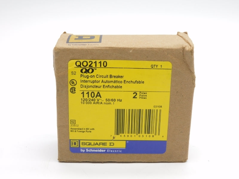 SQUARE D QO2110 120/240V 110A (AS PICTURED) NSMP
