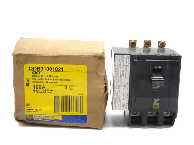 SQUARE D QOB31001021 240V 100A (AS PICTURED) NSMP