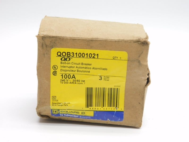 SQUARE D QOB31001021 240V 100A (AS PICTURED) NSMP