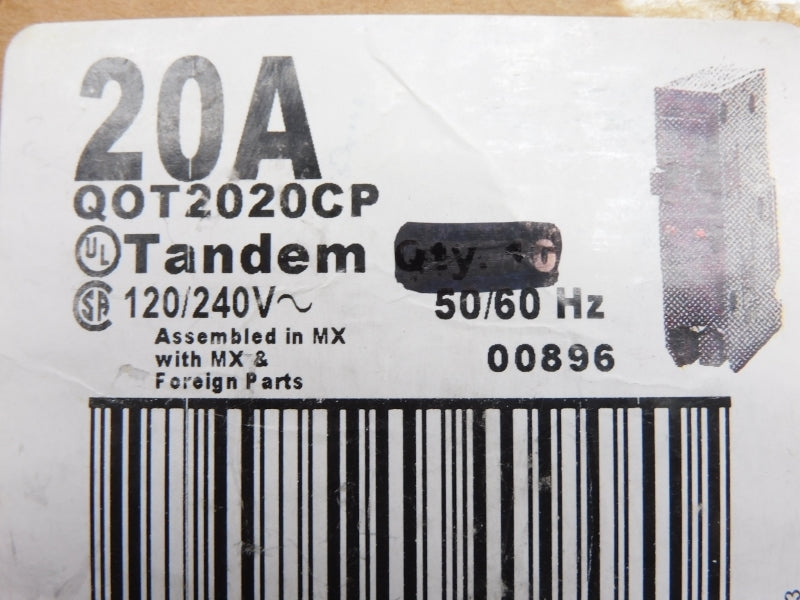SQUARE D QOT2020CP 120/240V 20A NSNP