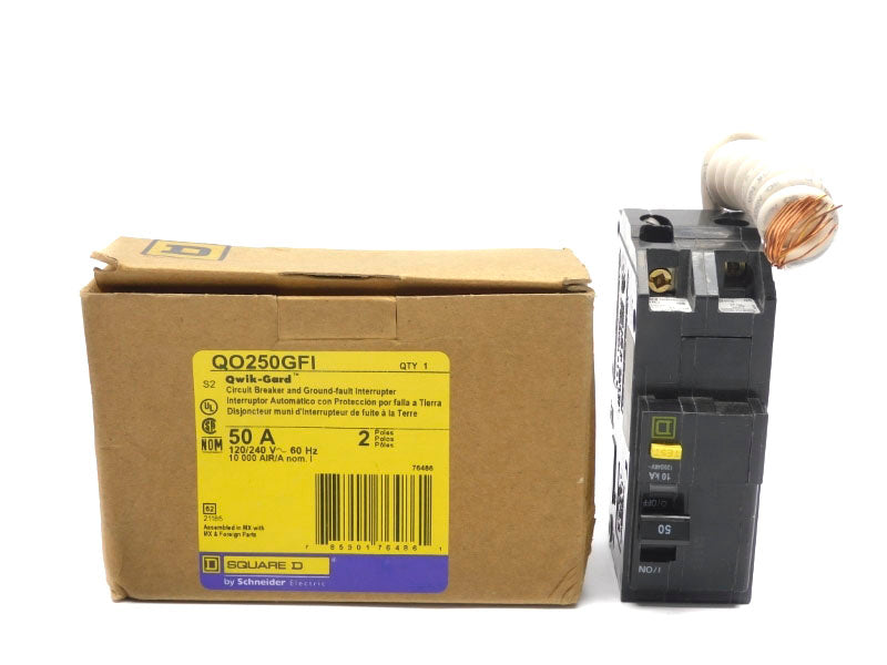 SQUARE D QO250GFI 120/240V 50A (AS PICTURED) NSMP
