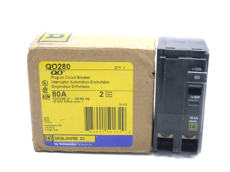 SQUARE D QO280 120/240V 80A (AS PICTURED) NSMP