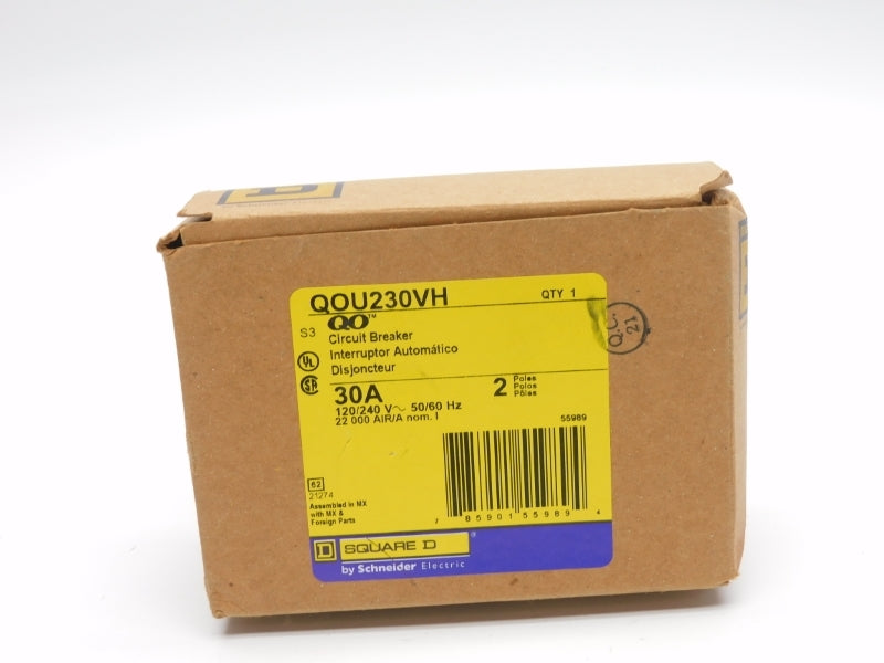 SQUARE D QOU230VH 120/240V 30A NSMP
