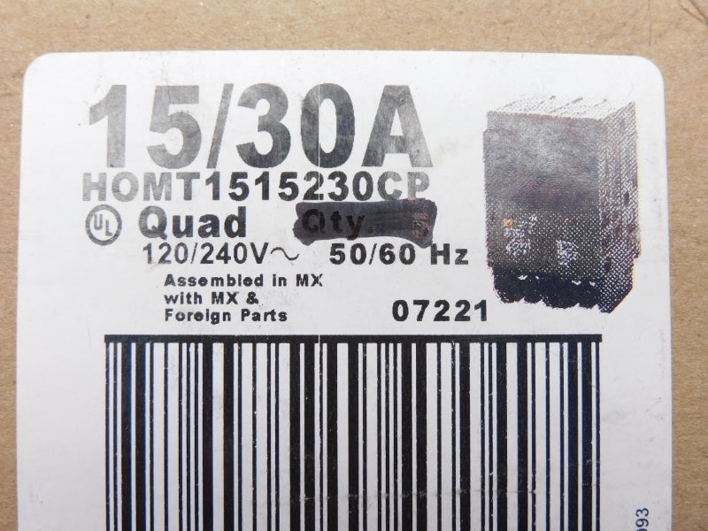 SQUARE D HOMT1515230CP 120/240V 15/30A NSNP
