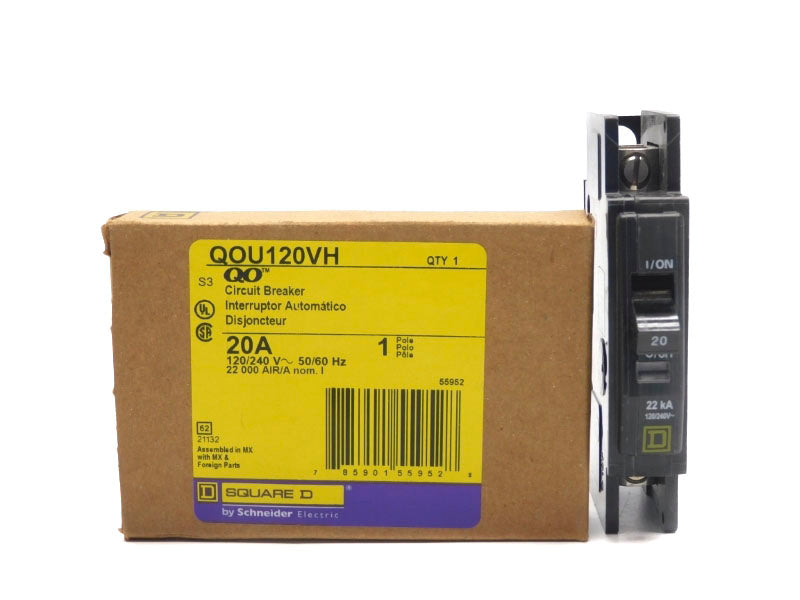 SQUARE D QOU120VH 120/240V 20A NSMP