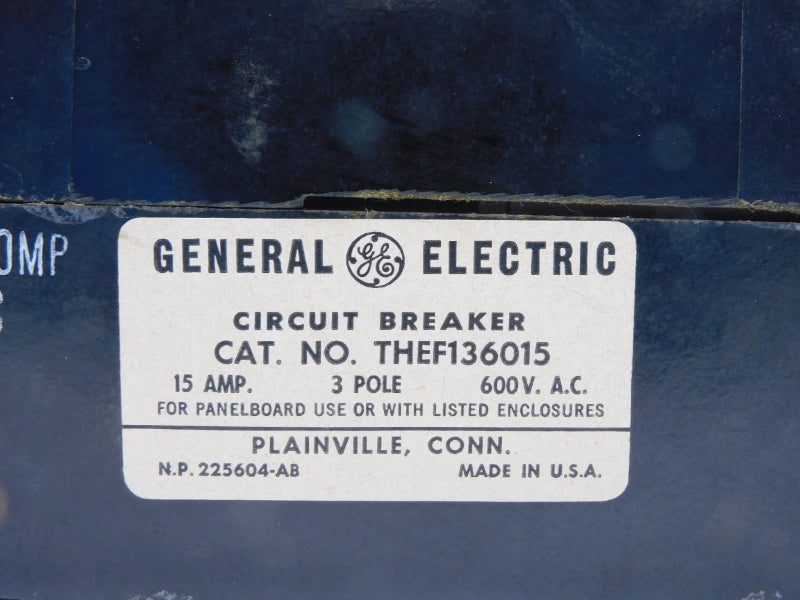 GENERAL ELECTRIC THEF136015 600VAC 15A UNMP