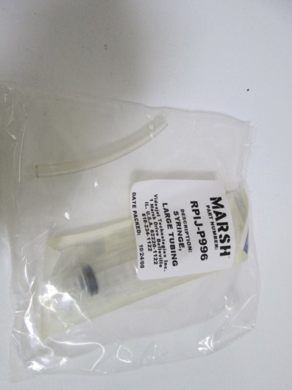 MARSH SYRINGE LARGE TUBING RPIJ-P996 *NEW IN BAG*
