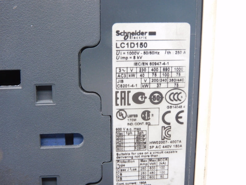 SCHNEIDER ELECTRIC LC1D50G7 120V 250A NSNP
