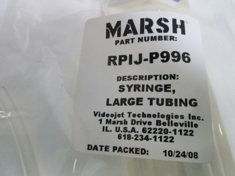 MARSH SYRINGE LARGE TUBING RPIJ-P996 *NEW IN BAG*