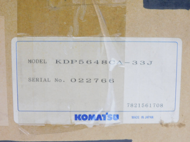 KOMATSU KDP5648CA-33J 100-140VAC 0.8A NSMP