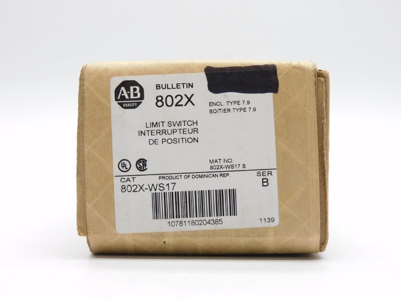 ALLEN BRADLEY 802X-WS17 SER. B (BR/WH) NSFS