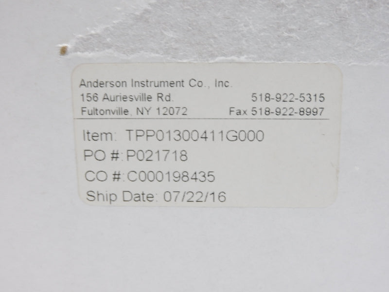 ANDERSON INSTRUMENT TPP01300411G000 0/200PSI 40VDC NSMP