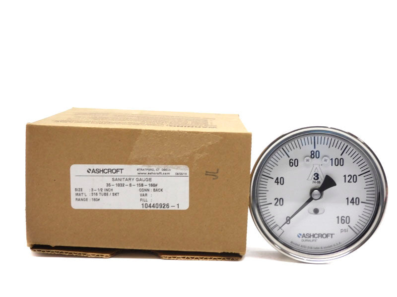 ASHCROFT 35-1032-S-15B-160# 0-160PSI NSMP