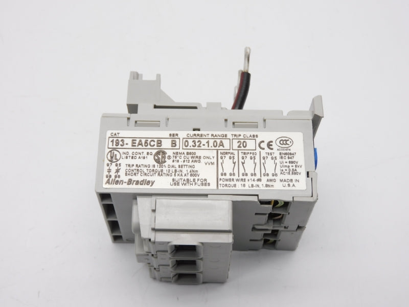 ALLEN BRADLEY 193-EA5CB SER. B 690V 0.32-1.0A (BR/WH) NSMP