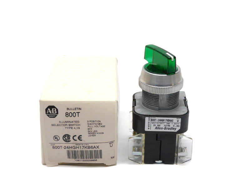 ALLEN BRADLEY 800T-24HGH17KB6AX SER. U 24V (WH) NSMP