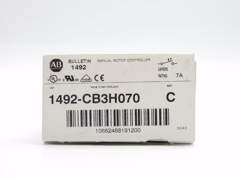 ALLEN BRADLEY 1492-CB3H070 SER. C 277VAC 7A (WH) NSMP