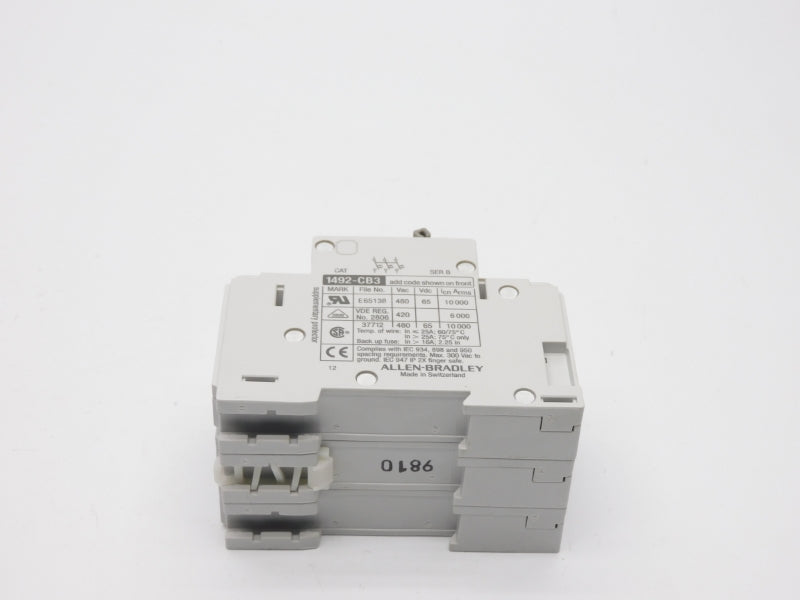 ALLEN BRADLEY 1492-CB3G300 SER. B 480VAC 30A NSNP