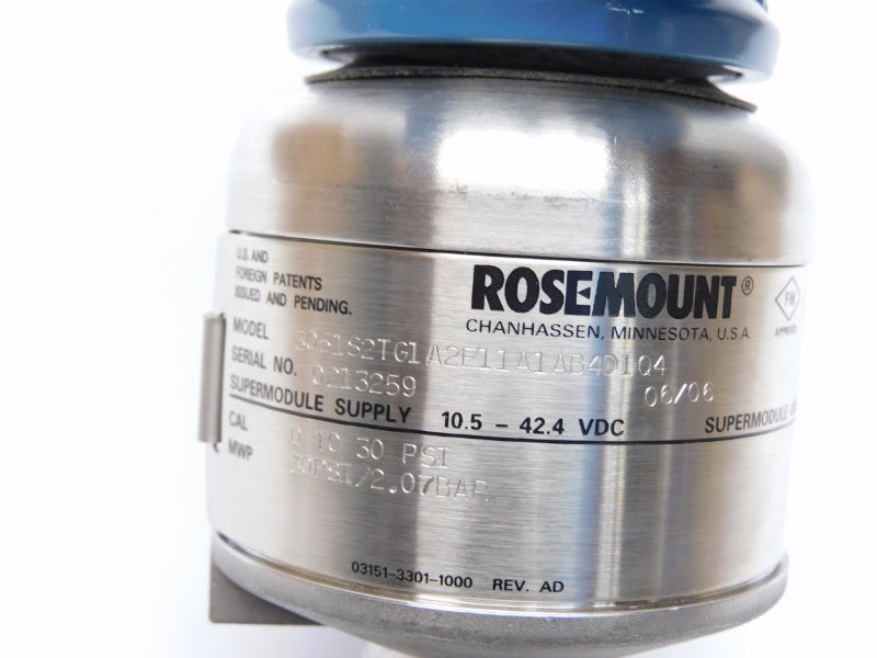ROSEMOUNT 3051S2TG1A2E11A1AB4D1Q4 10.5-42.4VDC 0-30PSI NSMP