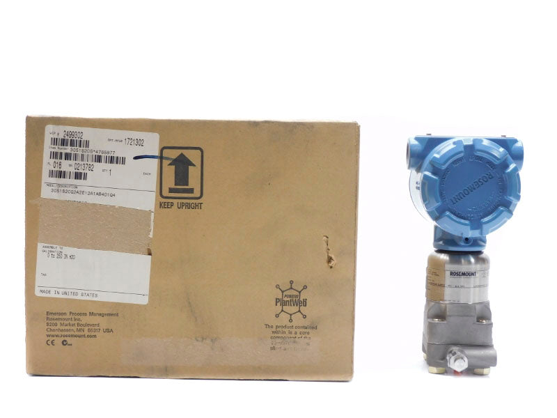 ROSEMOUNT 3051S2CG2A2E12A1AB4D1Q4 10.5-42.4VDC 9PSI 0-250"H2O NSMP