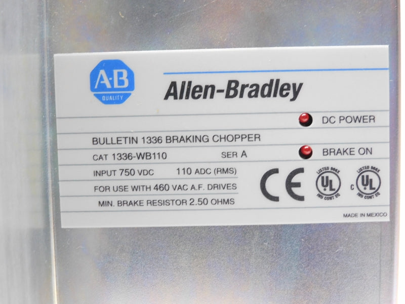 ALLEN BRADLEY 1336-WB110 SER. A 460VAC 110A NSMP