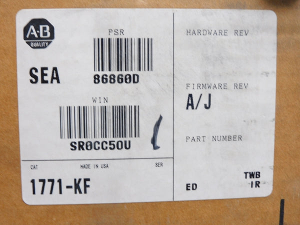 ALLEN BRADLEY 1771-KF SER. A 5VDC F/W J NUPI