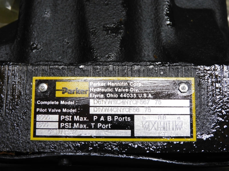 PARKER D61VW11C4NYCF567-75 110/120V 3000PSI NSMP
