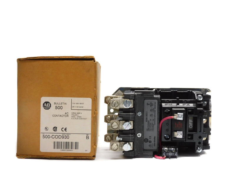 ALLEN BRADLEY 500-COD930 SER. B 110/115-120V 45A (BR/WH) NSMP