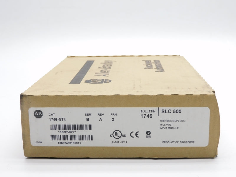 ALLEN BRADLEY 1746-NT4 SER. B F/W 2 DATE: 2008 NSFS