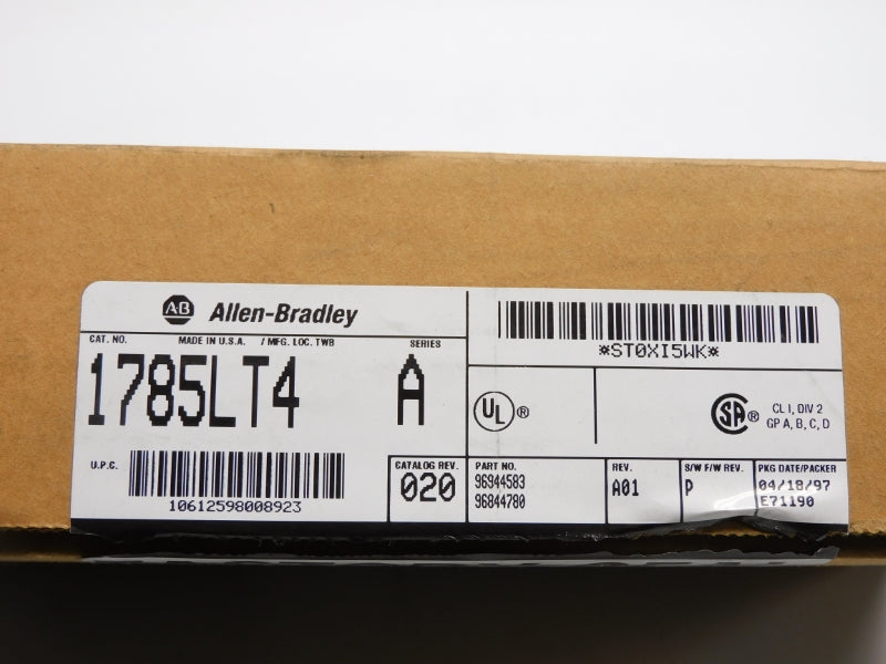 ALLEN BRADLEY 1785-LT4 SER. A 5VDC 2.5A F/W P NSMP