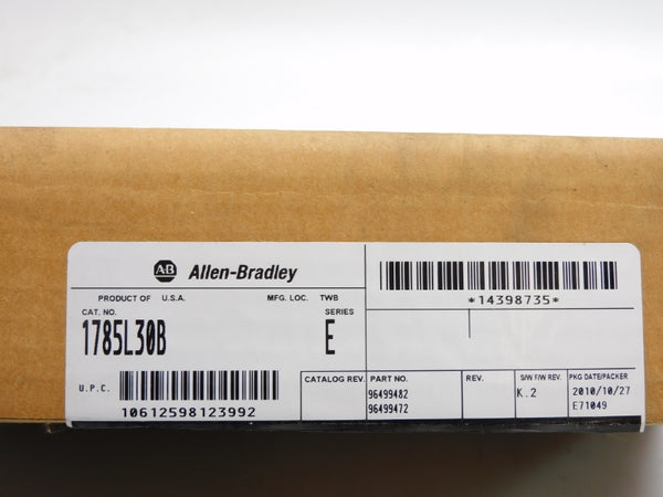 ALLEN BRADLEY 1785-L30B SER. E 5VDC 2.3A F/W K.2 NSMP