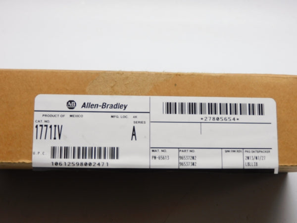 ALLEN BRADLEY 1771-IV SER. A 12-24VDC NSMP