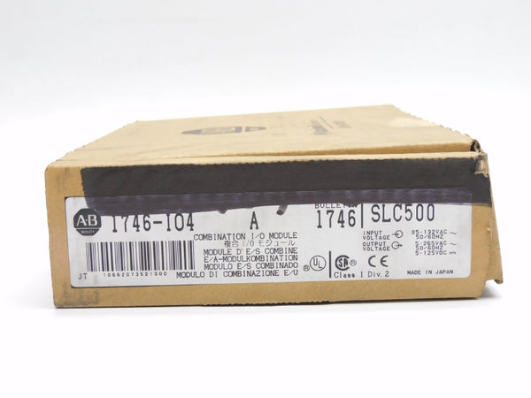 ALLEN BRADLEY 1746-IO4 SER. A 85-132VAC 15A NSMP